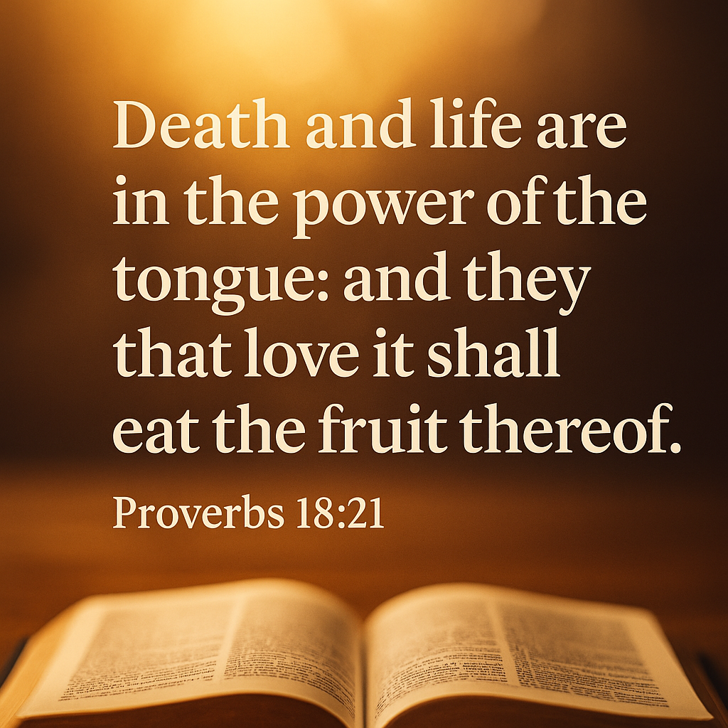 Wisdom that Builds; Lessons from Proverbs: Day 5; The Power of Words ...