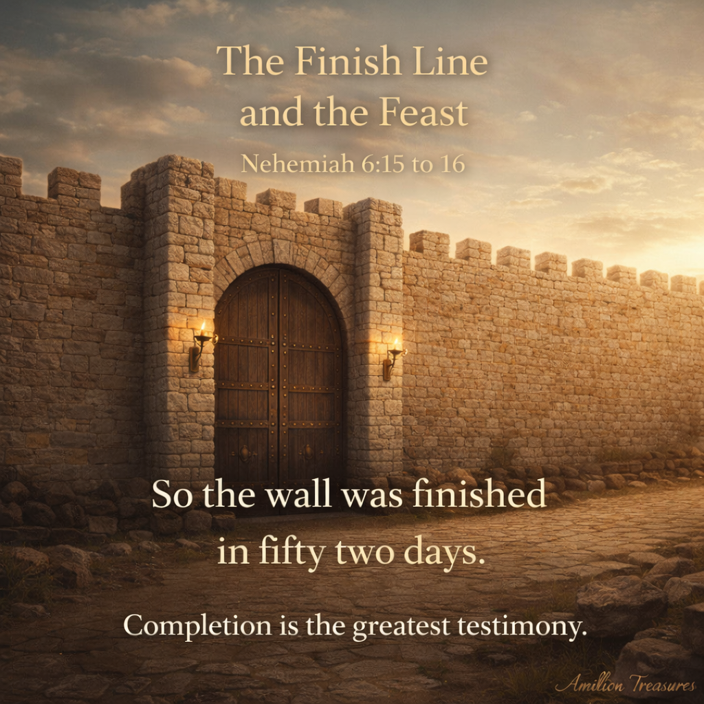 Nehemiah: Rebuilding the Wall: Day 7: The Finish Line and the Feast