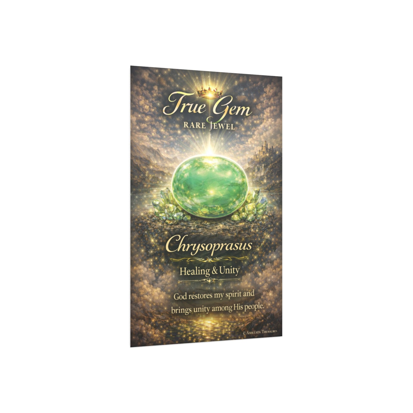 Chrysoprasus Gem, spirit Restored in Unity