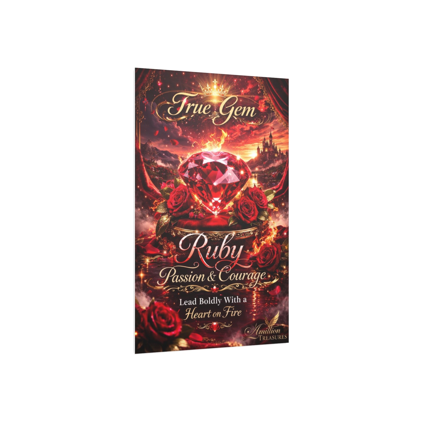 Ruby Crowned in Flames Portrait