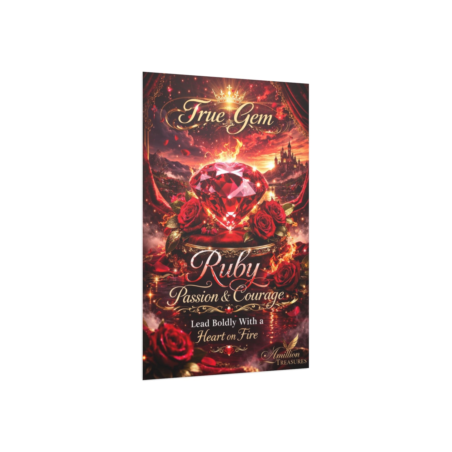 Ruby Crowned in Flames Portrait