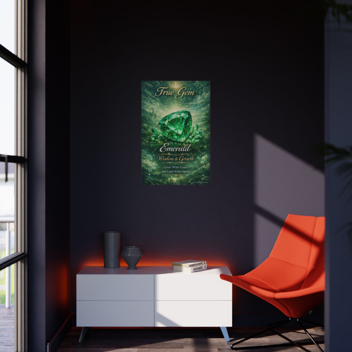 Emerald True Gem Foam Board "Wisdom & Growth" Decorative Wall Art
