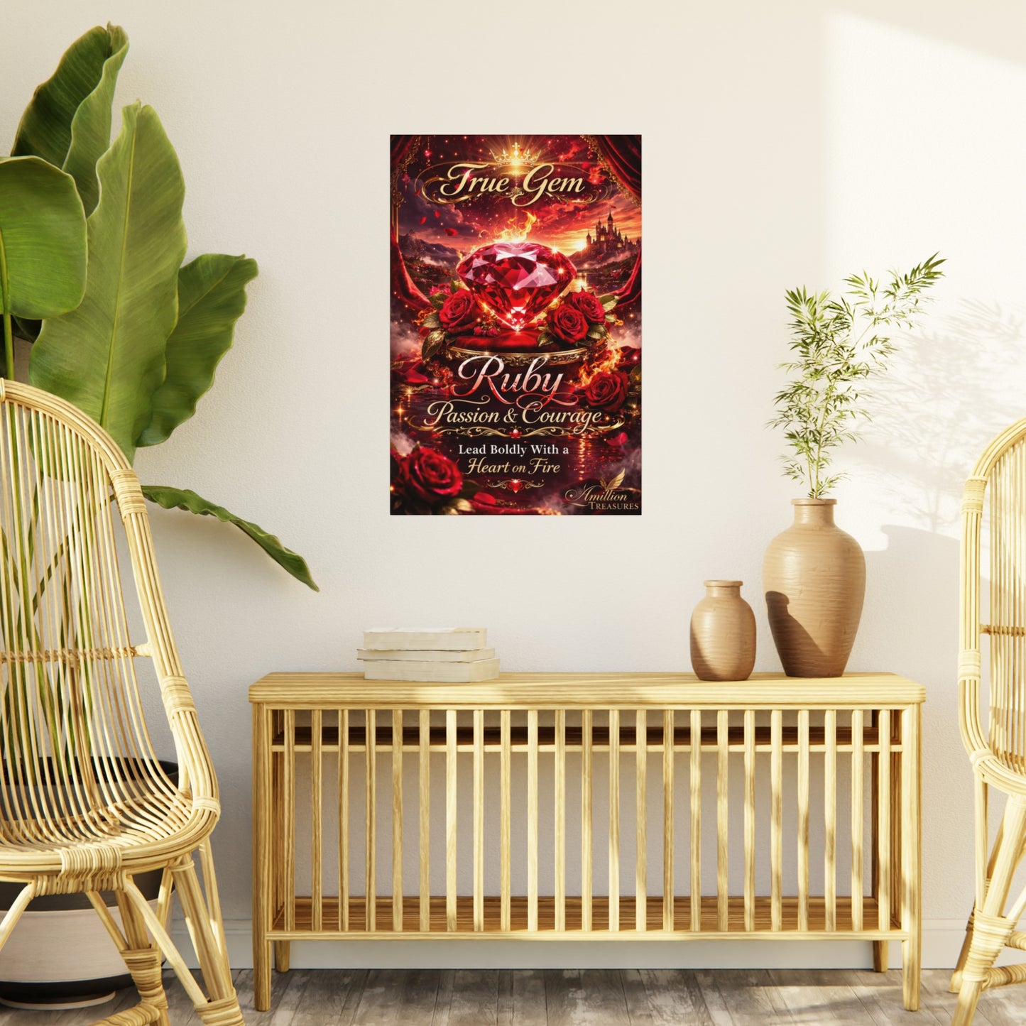 Ruby Crowned in Flames Portrait