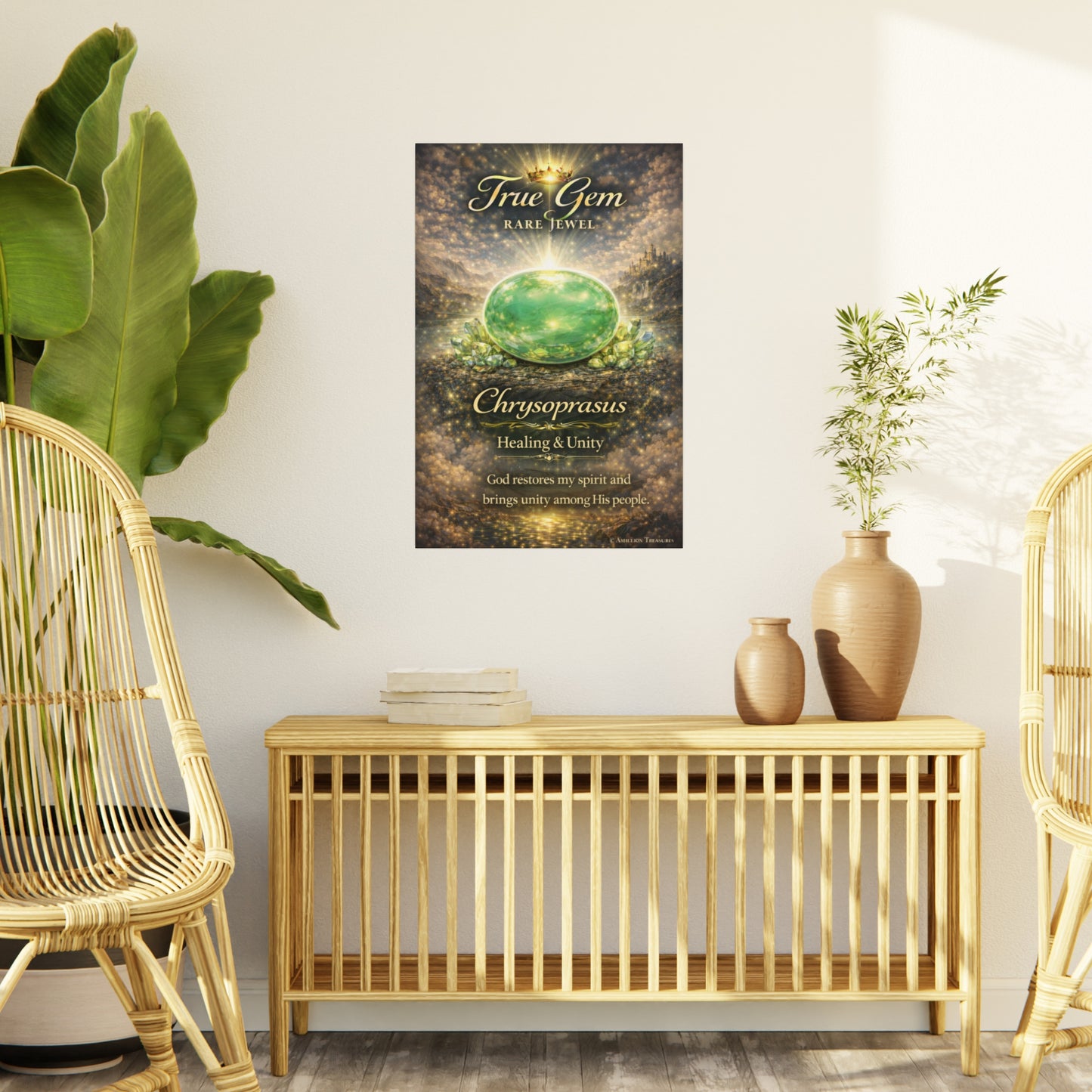 Chrysoprasus Gem, spirit Restored in Unity